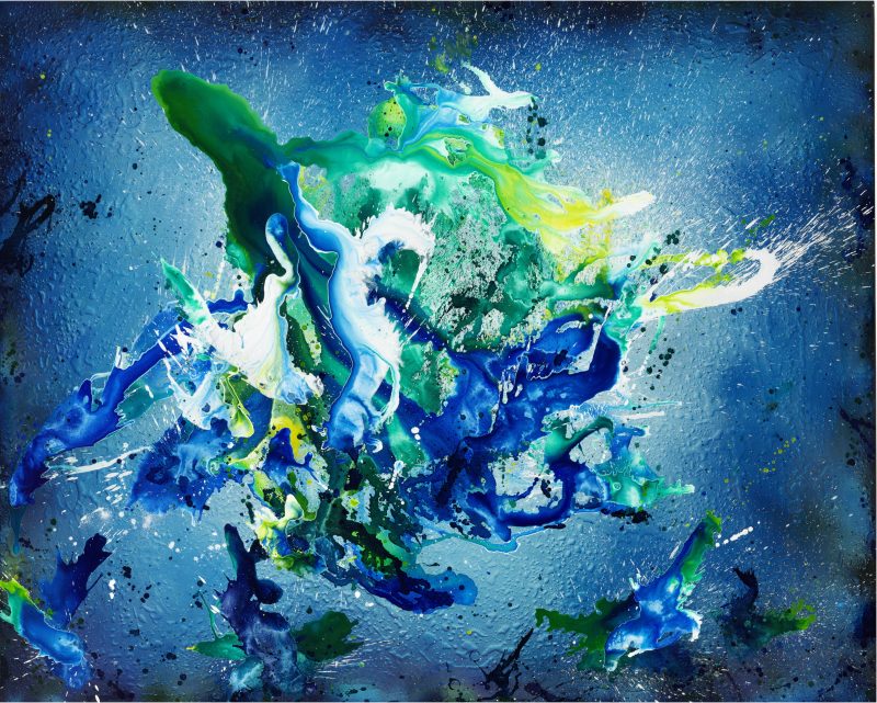 cool water ll 2017, Acryl auf Leinwand, 210 x 260 cm